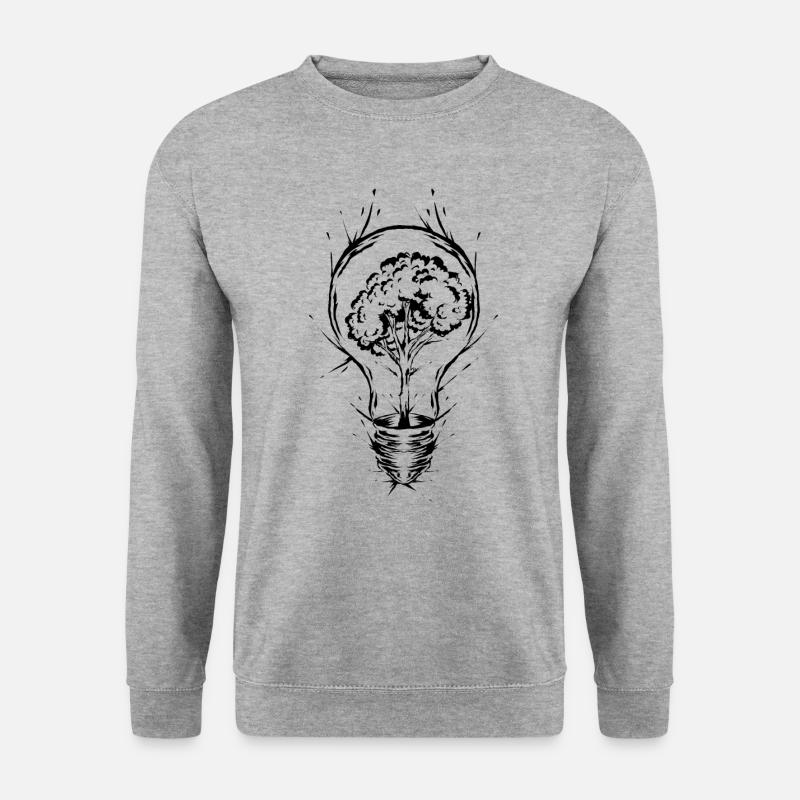 Klimaschutz Umweltschutz - Unisex Pullover - Weißgrau meliert
