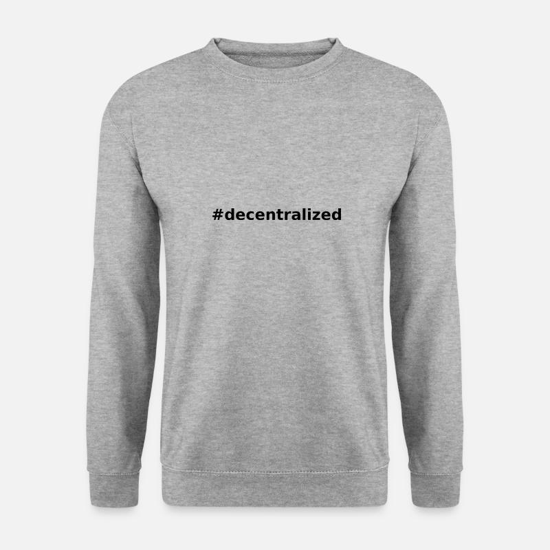 decentralized 1 - Unisex Sweatshirt - salt & pepper