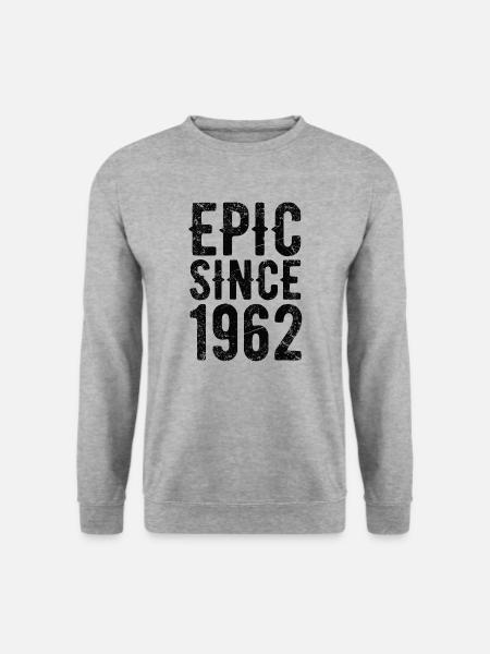 Epic since 1962 - Unisex Pullover - Weißgrau meliert