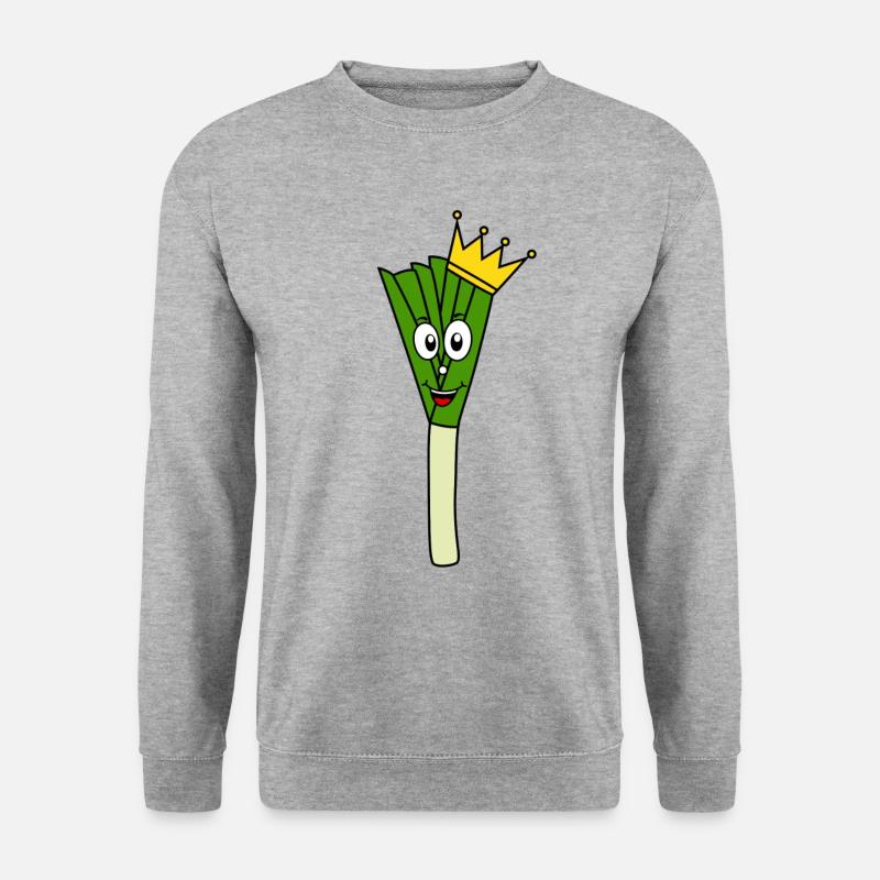 Lauch Durchlaucht - Unisex Pullover - Weißgrau meliert