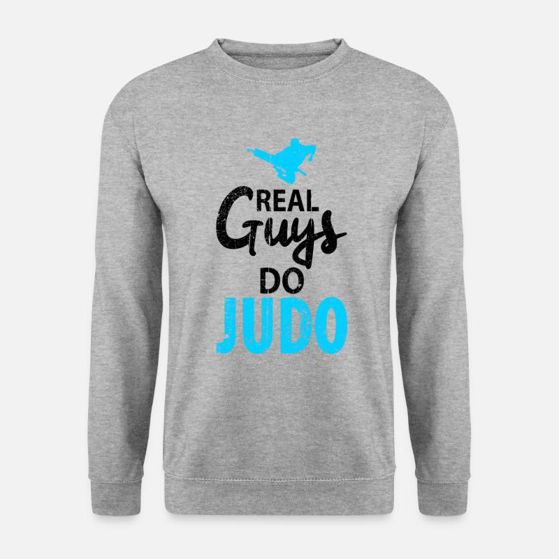 Judo Judokämpfer Kampfkunst - Unisex Pullover - Weißgrau meliert