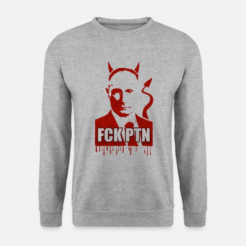 Blutin - Unisex Pullover - Weißgrau meliert