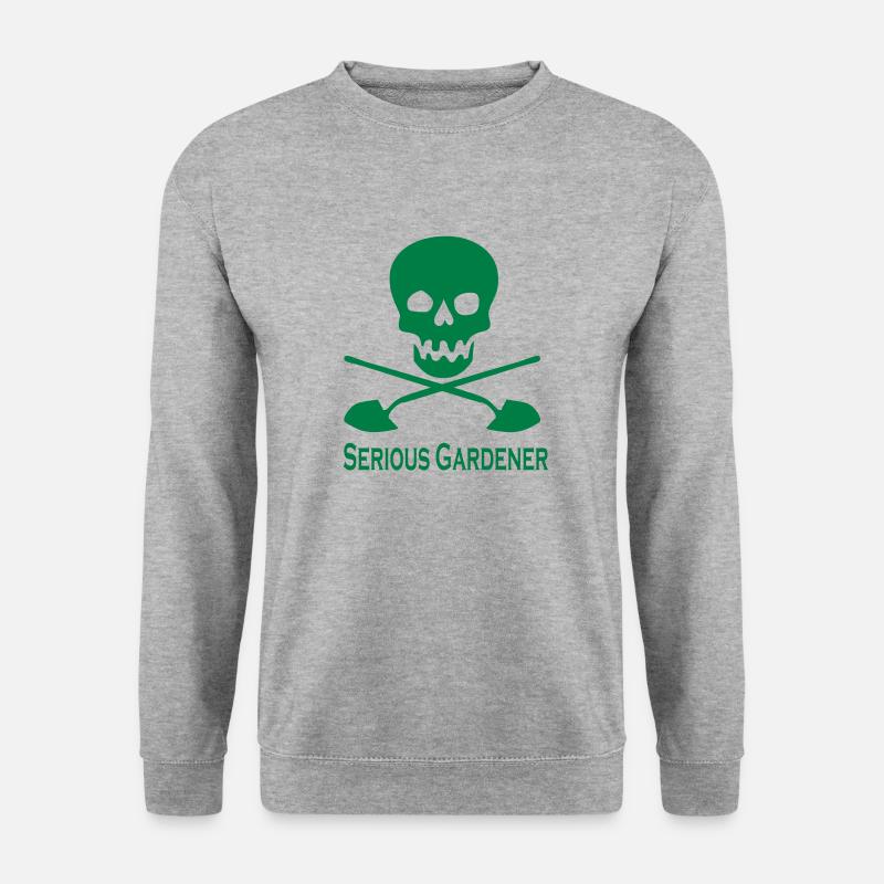 Garten - Unisex Pullover - Weißgrau meliert