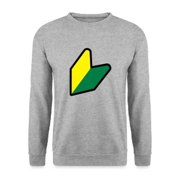 Soshinoya JDM - Sweat-shirt Unisexe - gris chiné - Devant - Alina (178cm) & Michal (187cm)