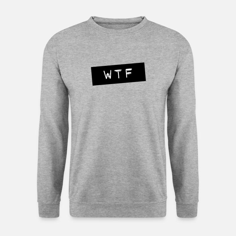 WTF - Unisex Pullover - Weißgrau meliert