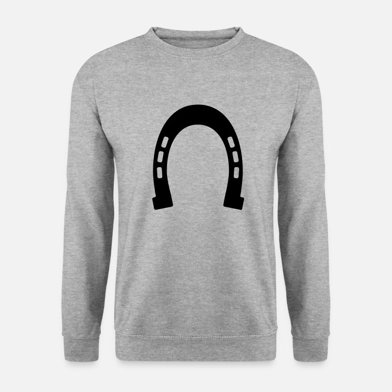 Pferde Hoof - Unisex Pullover - Weißgrau meliert