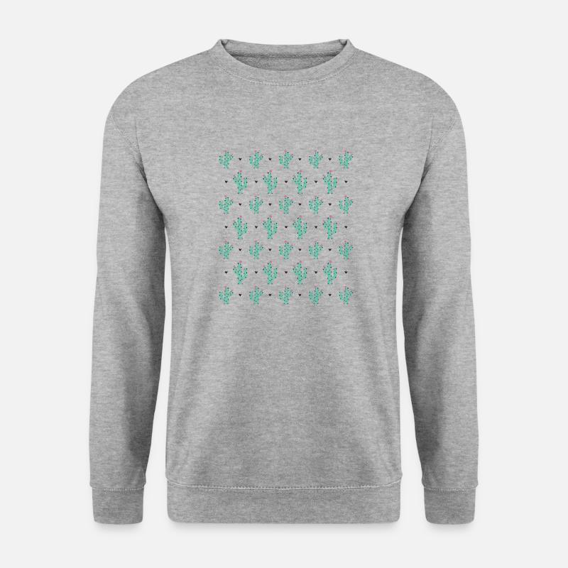 Cactus as a pattern - Unisex Sweatshirt - salt & pepper