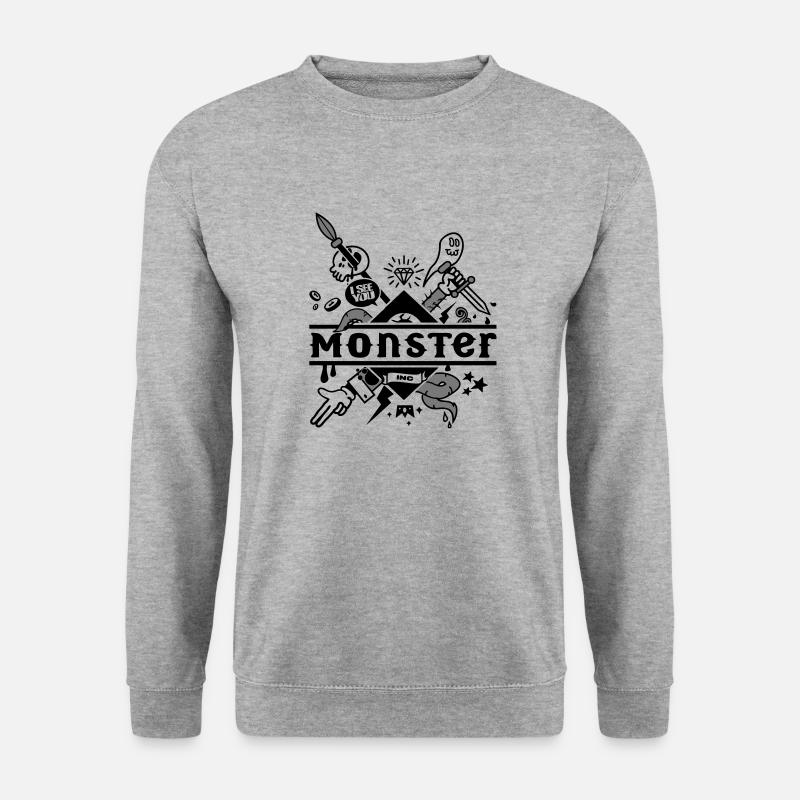 sample - Unisex Pullover - Weißgrau meliert
