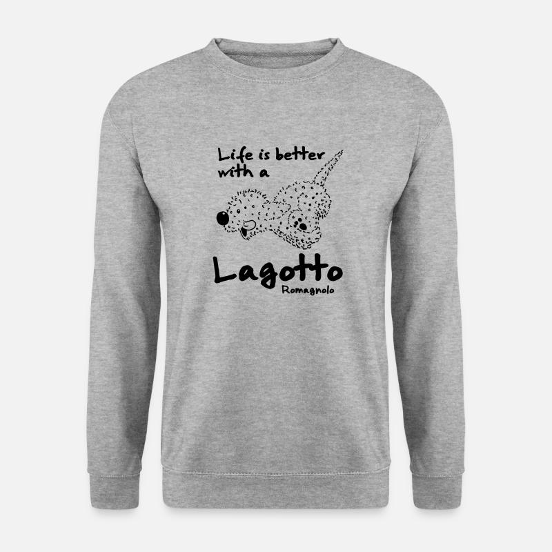 Life 1 1 - Unisex Pullover - Weißgrau meliert