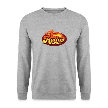 Hottie 1983 - Sweat-shirt Unisexe - gris chiné - Devant - Alina (178cm) & Michal (187cm)