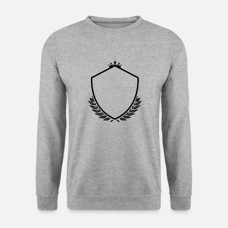 wappen - Unisex Pullover - Weißgrau meliert