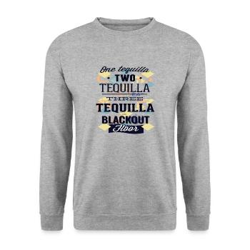 Tequilla - Unisex Sweatshirt - salt & pepper - Front - Alina (178cm) & Michal (187cm)
