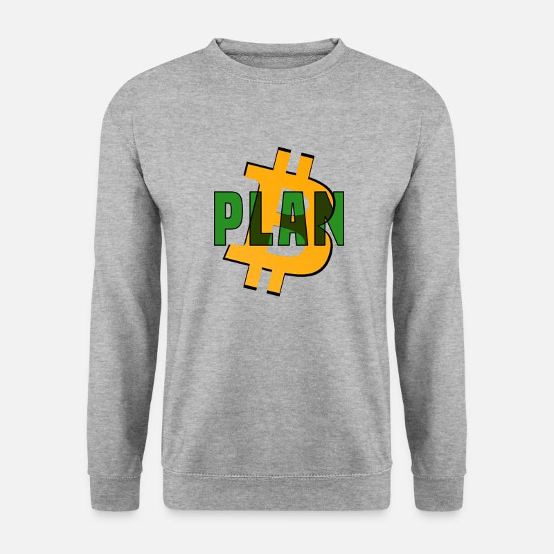 Plan B - Unisex Pullover - Weißgrau meliert
