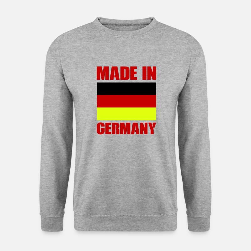 made in germany - Unisex Pullover - Weißgrau meliert
