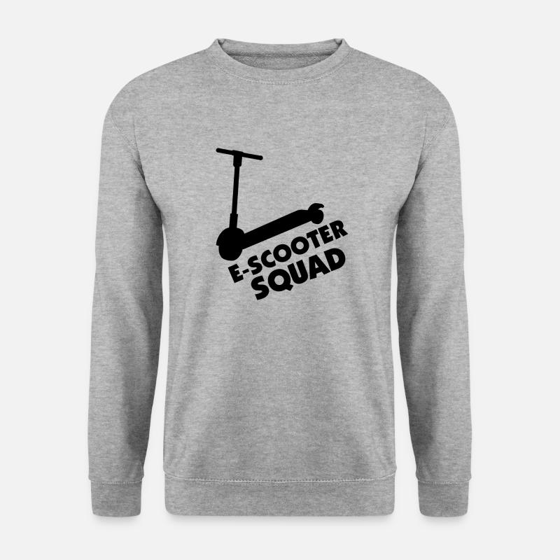 E-Scooter Roller Scooter - Unisex Pullover - Weißgrau meliert