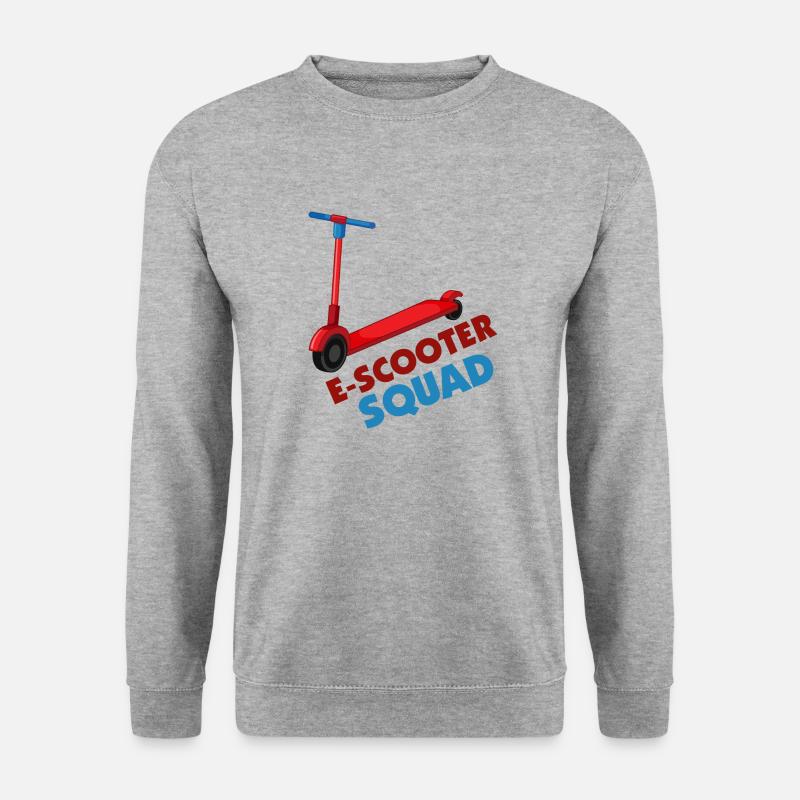 E-Scooter Roller Scooter - Unisex Sweatshirt - salt & pepper