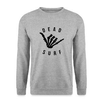 Surfing, surfboard, water sports, surfing, surf hand - Unisex Sweatshirt - salt & pepper - Front - Alina (178cm) & Michal (187cm)