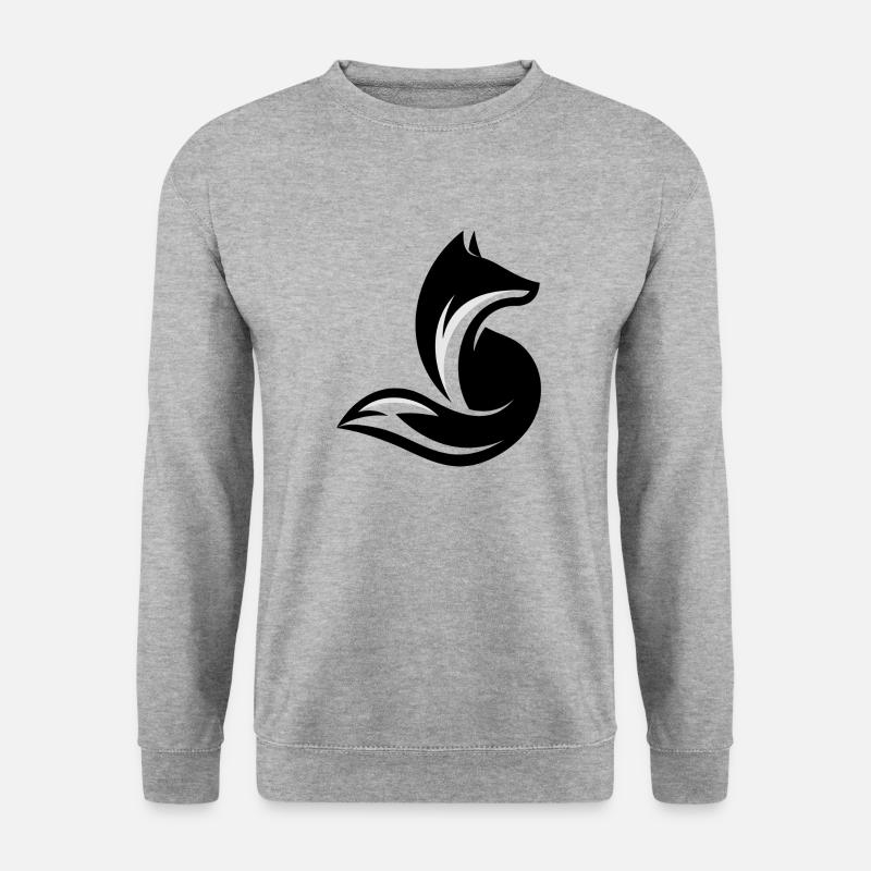 Fox lift Elektrotechnik - Unisex Pullover - Weißgrau meliert