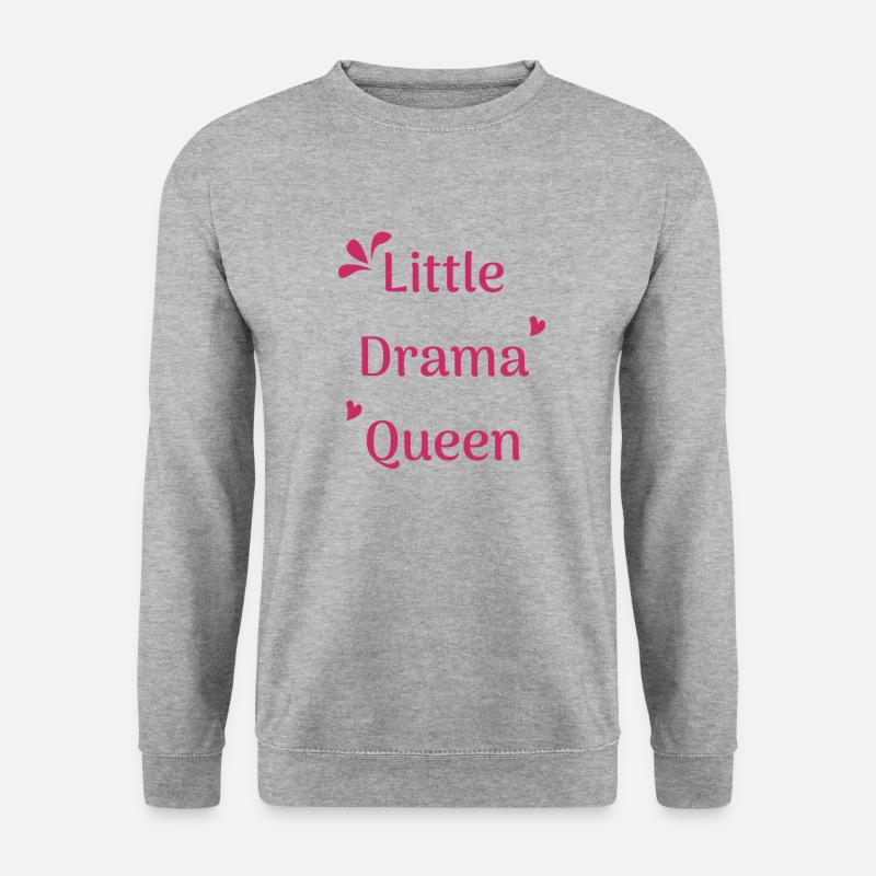 Little Drama Queen - Unisex Pullover - Weißgrau meliert
