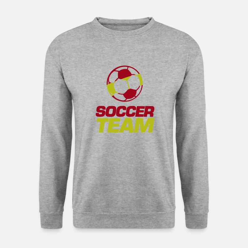 soccer team spain - Unisex Pullover - Weißgrau meliert
