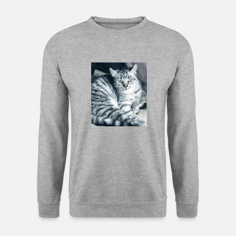 My sweet Cat - Unisex Pullover - Weißgrau meliert
