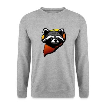 Logo de la chaîne - Sweat-shirt Unisexe - gris chiné - Devant - Alina (178cm) & Michal (187cm)
