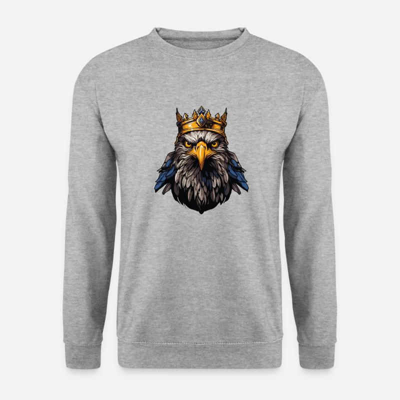 Eagle Crown - Unisex Sweatshirt - salt & pepper