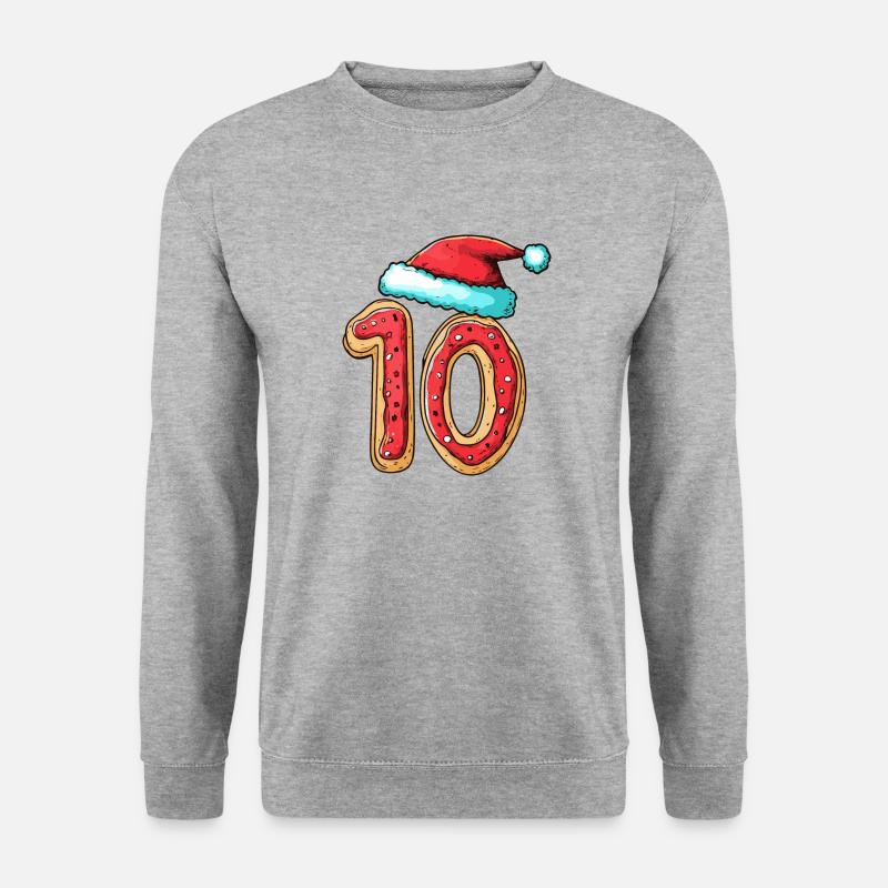 10 Number Christmas Cookie - Unisex Sweatshirt - salt & pepper