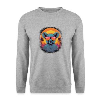 jokes gift idea birthday present idea christmas - Unisex Pullover - Weißgrau meliert - Vorne - Alina (178cm) & Michal (187cm)
