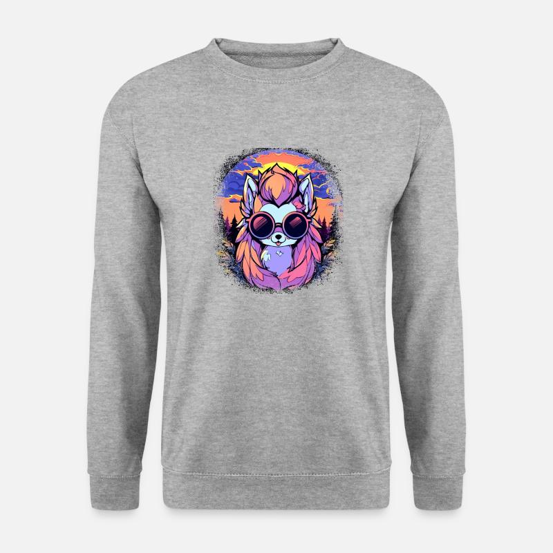 animal rights funny irish - Unisex Pullover - Weißgrau meliert