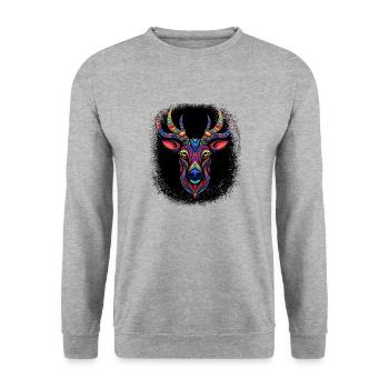 christmas gift women quote christmas gift men - Unisex Pullover - Weißgrau meliert - Vorne - Alina (178cm) & Michal (187cm)