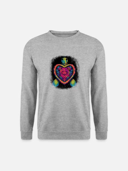 statement lgbtqi and gift gay rights heart - Unisex Pullover - Weißgrau meliert