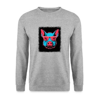 cool gift idea birthday present idea statement - Unisex Sweatshirt - salt & pepper - Front - Alina (178cm) & Michal (187cm)