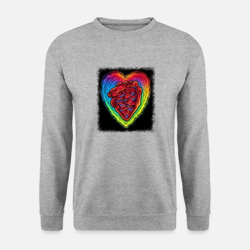birthday present statement always happy - Unisex Sweatshirt - salt & pepper