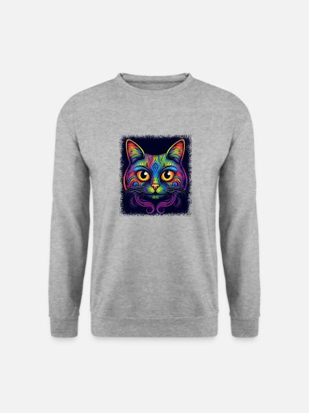 feminism funny 4th of july feminist gift idea cool - Unisex Pullover - Weißgrau meliert