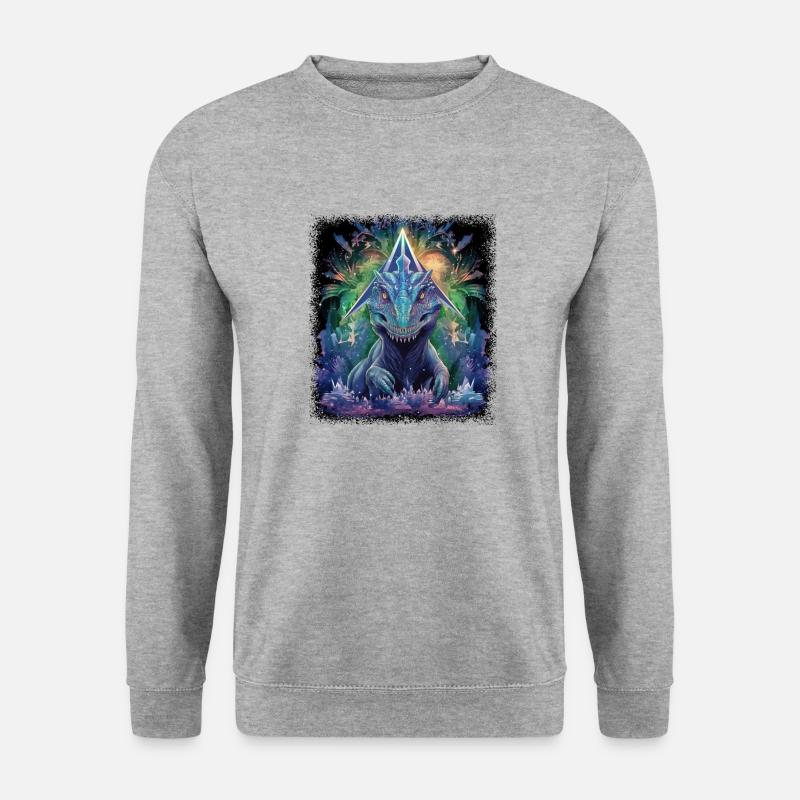 trex cool costume tshirts - Unisex Pullover - Weißgrau meliert