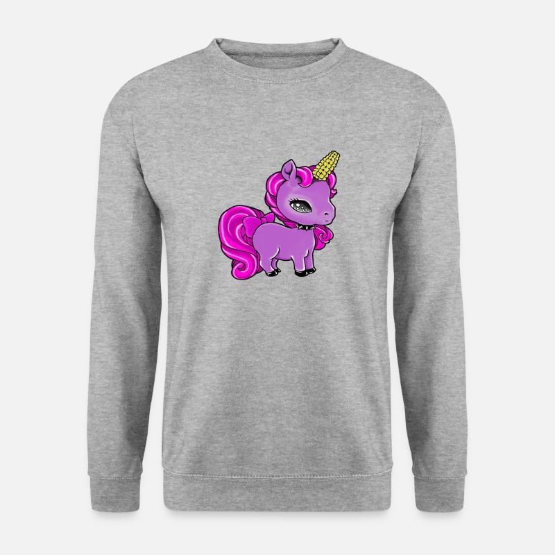 Uni (Mai) - Unisex Pullover - Weißgrau meliert