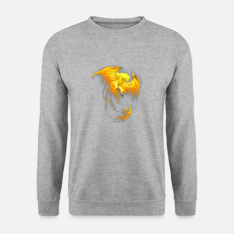 i'm the yellow Phoenix - Unisex Pullover - Weißgrau meliert