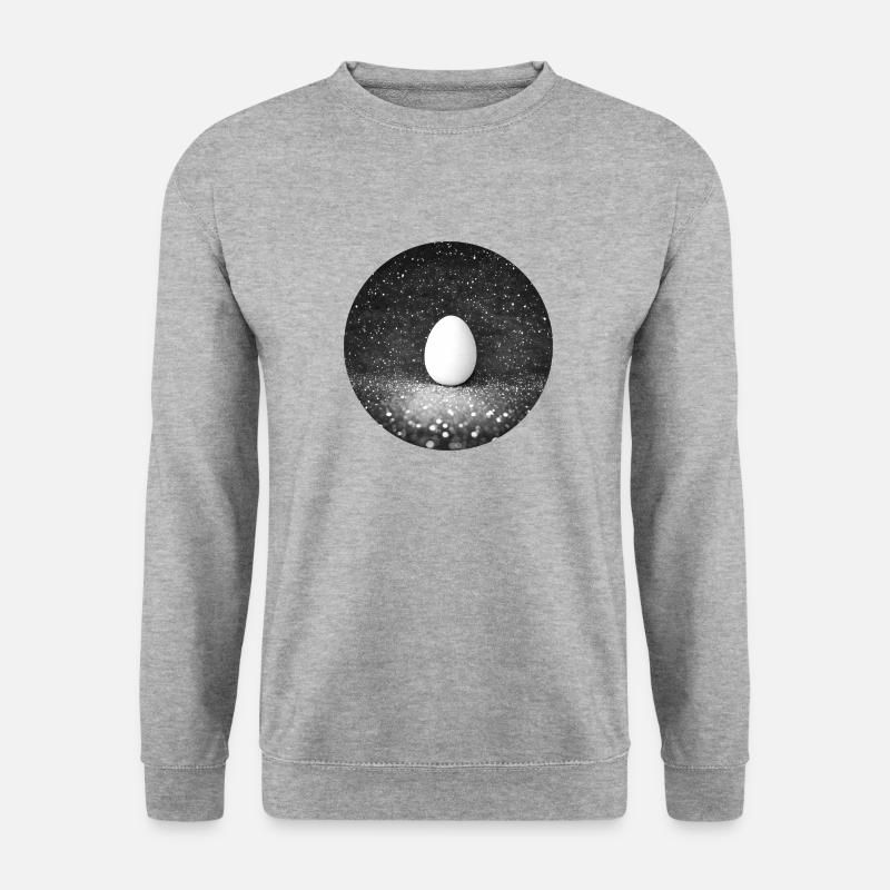 Metaphysical egg in space - Unisex Sweatshirt - salt & pepper