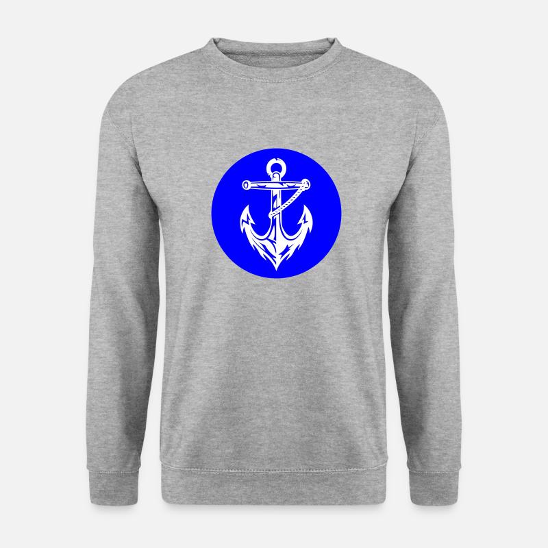Anker Hafen Icon - Unisex Pullover - Weißgrau meliert