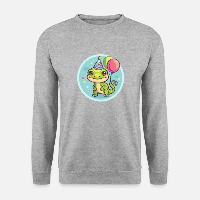 Lizard Birthday Baby - Unisex Sweatshirt - salt & pepper