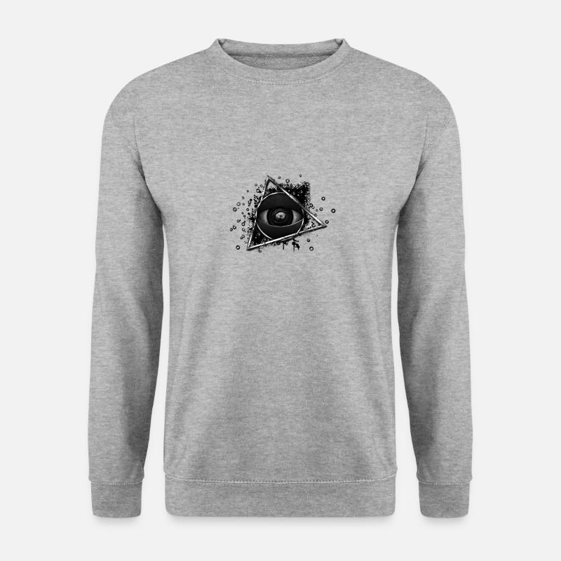 illuminati - Unisex Pullover - Weißgrau meliert