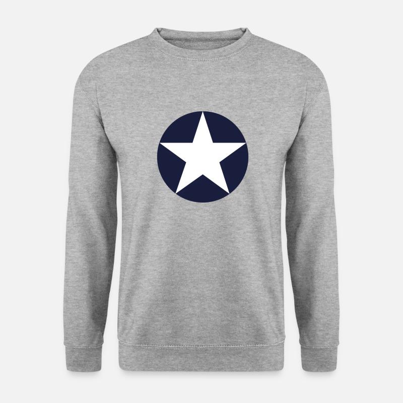 air force - Unisex Pullover - Weißgrau meliert