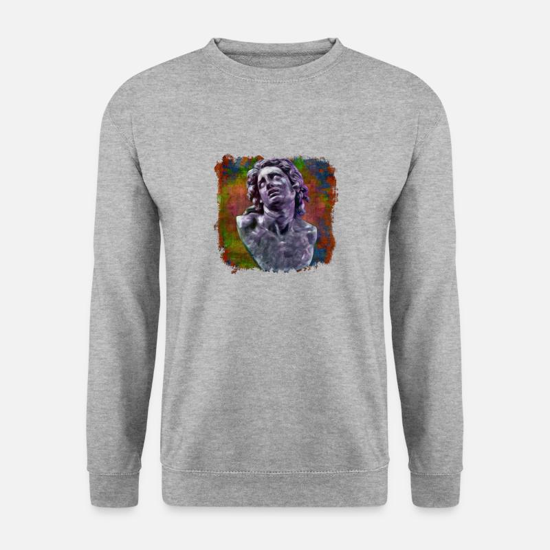 Alexander der Große - Unisex Pullover - Weißgrau meliert