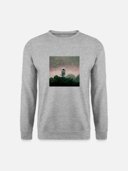 Lonely Voyager 052 - Unisex Pullover - Weißgrau meliert