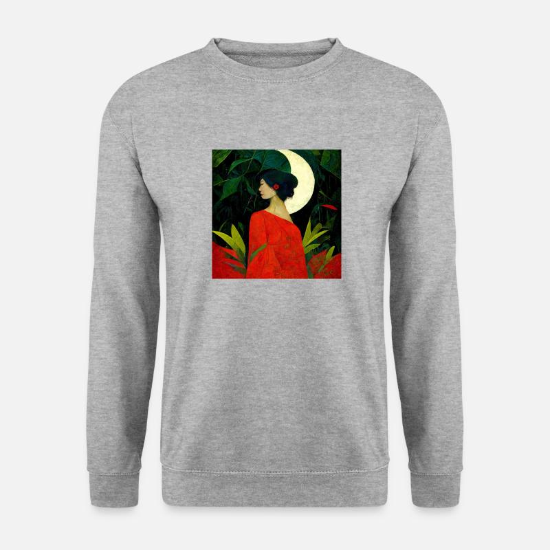 Moglis Mutter - Unisex Pullover - Weißgrau meliert