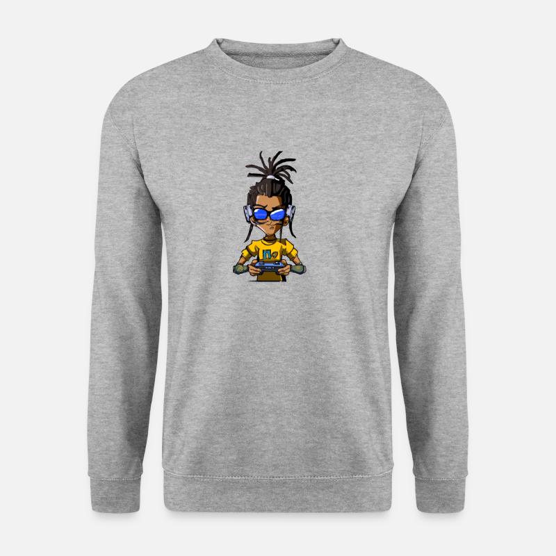 Gamer - Unisex Pullover - Weißgrau meliert