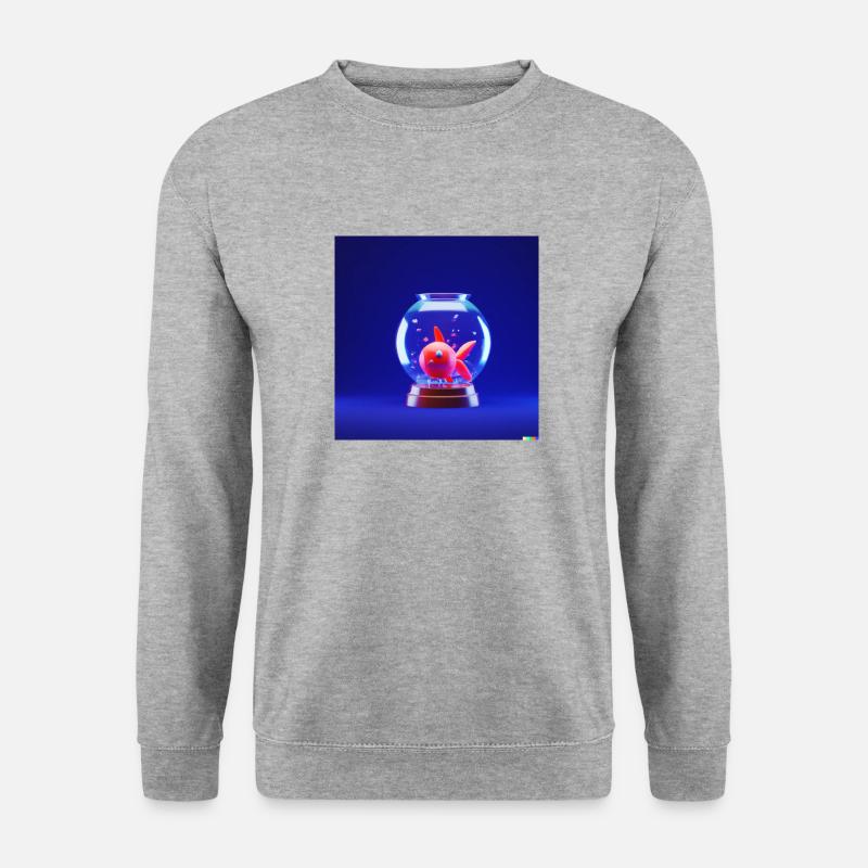 Aquarium Fish - Unisex Pullover - Weißgrau meliert