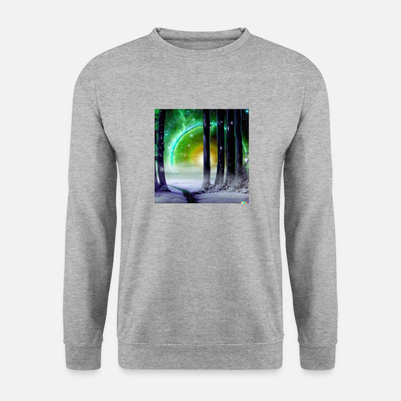 JD Star Artwork No.4 - Unisex Pullover - Weißgrau meliert