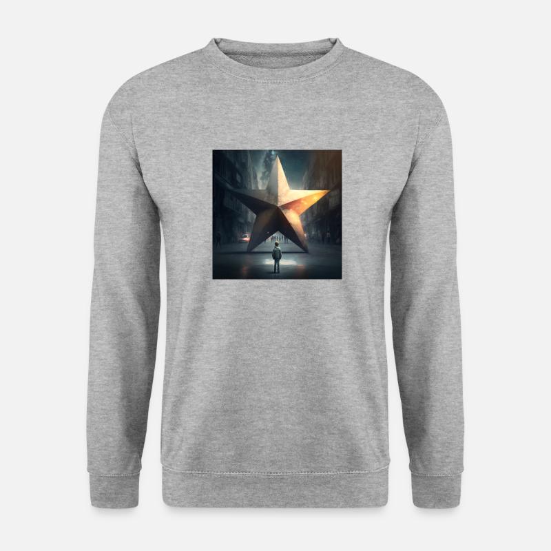 Big Star - Unisex Pullover - Weißgrau meliert